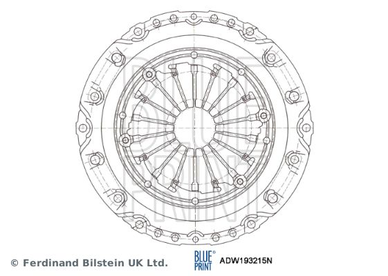 BLUE PRINT Kytkimen painelevy ADW193215N